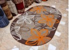 Мокетен килим ERIKA 8013 beige/orange елипса